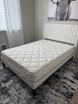 Full Size Bed Frame with Mattress