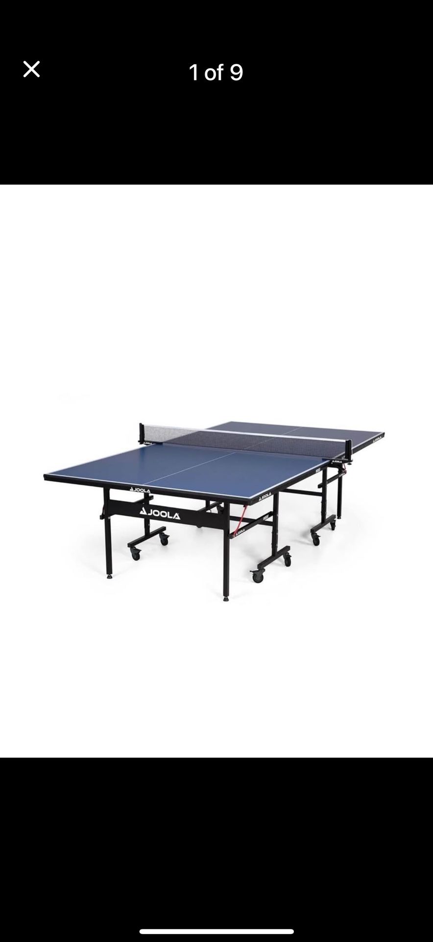 JOOLA NOVA Outdoor Ping Pong Table with Waterproof Table Tennis Net Set - Quick Assembly .