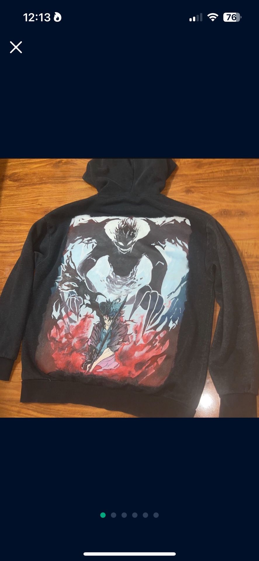 Custom Painted Black Clover Hoodie