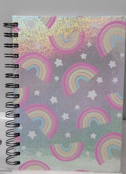 Rainbow Themed Journal/ Notebooks
 $2 each (Two Available)
Measures about 7.5"