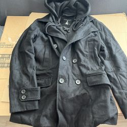 Hooded Pea Coat I Jeans By Buffalo 