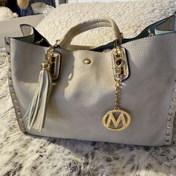 MFK Collection Isa Satchel Handbag/ Tote By Mia K Pre-owned. Good Condition 