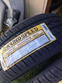4 new tires 205/55/16...Ground Speed