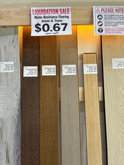 Water Resistant Hardwood Flooring 8mm Liquidation Sale
