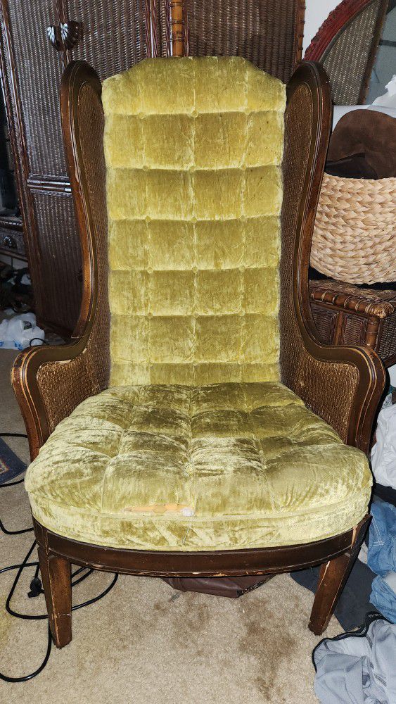 antique cane back chair