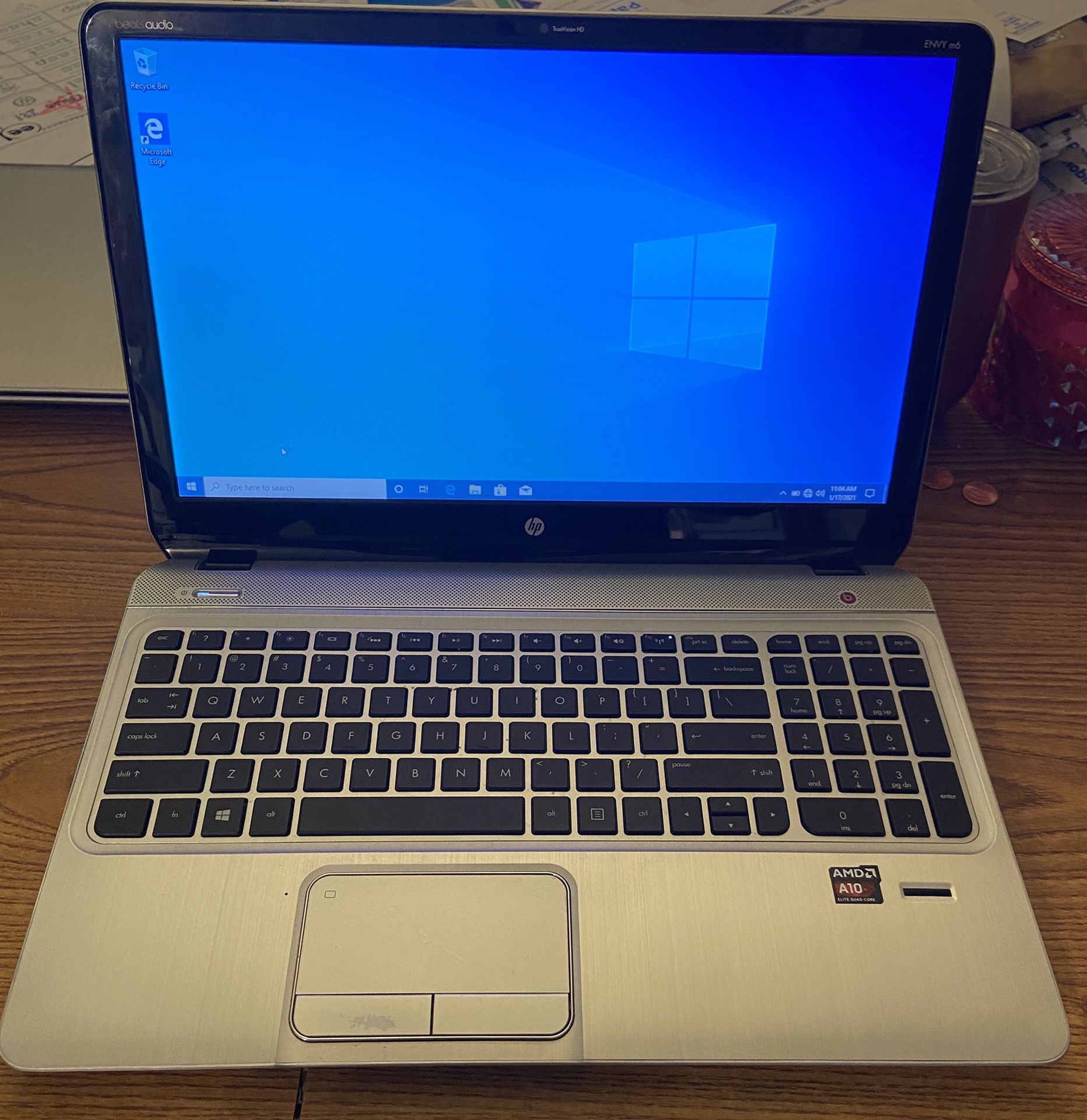 Dre Beats audio 15.6” Hp Envy M6 Quad Core Laptop w/Windows 10