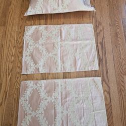 $25.00 - (3) Vtg High End Pillow Shams Fabric Cases (PILLOWS NOT INCLUDED/FINISH NEEDED) - NEW FABRIC!