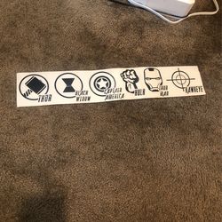 Custom Made Marvel Avengers Car Decal