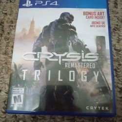 Crysis Remastered Trilogy PS4 Game
