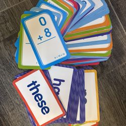 Sight Words And Addition Flash Cards