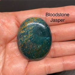 Bloodstone Jasper Worry Stone from India 23g Beautiful!
