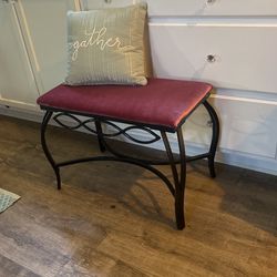 Stool Pink Vanity Stool