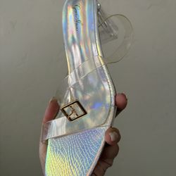 Clear Heels Size 7 New
