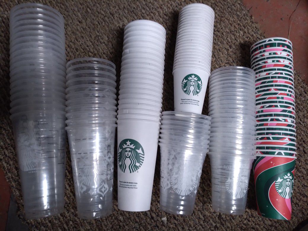 Starbucks Disposable Cups Aprox 130 (No Lids)