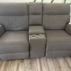 Leather recliner