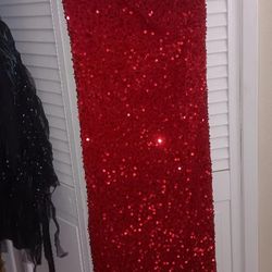 Sexy Red Sequin Dress