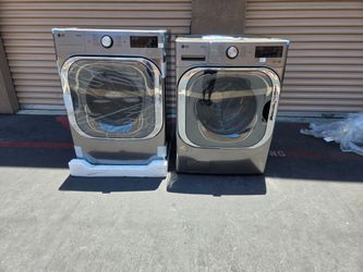 LG thinQ Front Load Washer And Gas Dryer 29 inchs