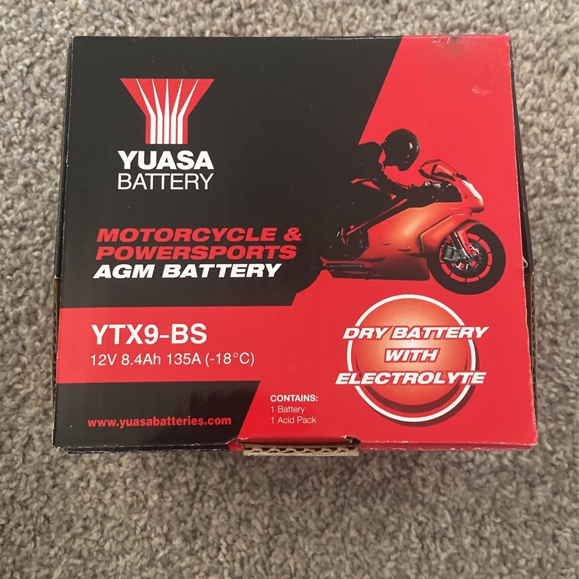 Yuasa Motorcycle Battery