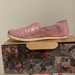 Glitter Pink Toms 