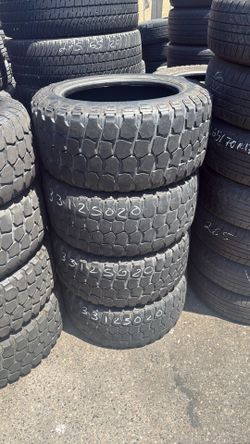 33x12.50R20 Iron Man train 10 ply, Used set for 300
