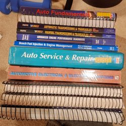 11 Textbooks set - from PCC 2yr Auto Certificate Program (plus bonus book)