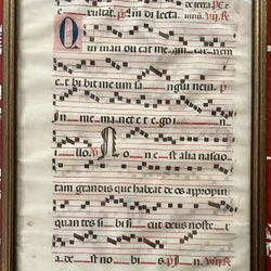 Medieval Vellum hymnal