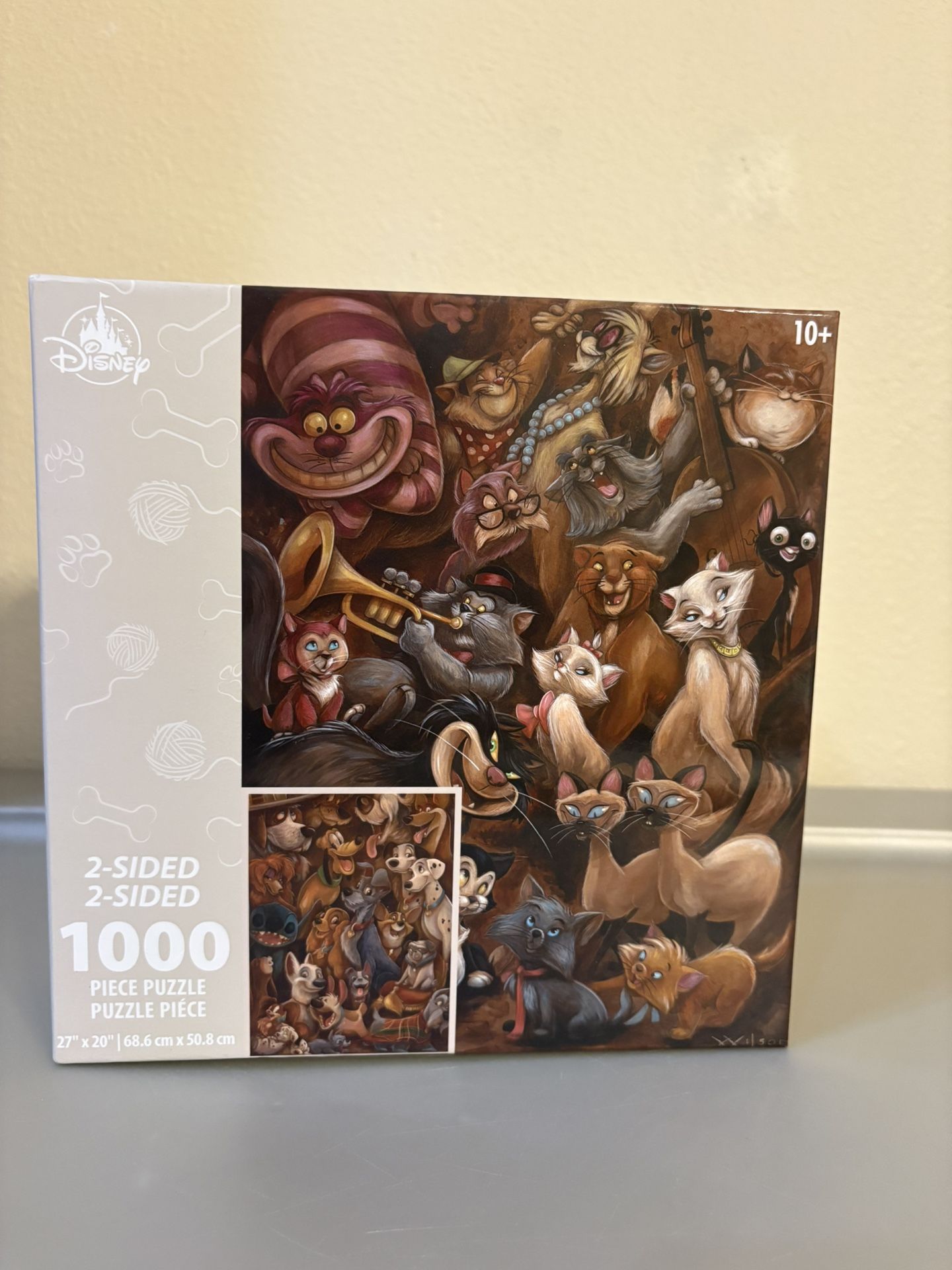 Disney 2-Sided 1000 Piece Puzzle Cats & Dogs