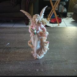 Glass Angel Candle Holder