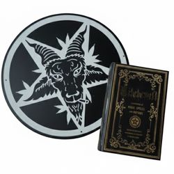 Pentagram Decor + Spell And Potion Book
