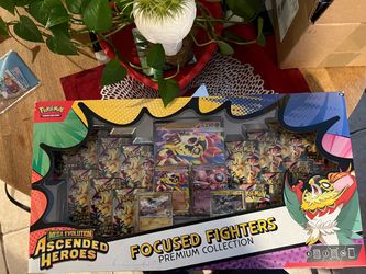 Pokemon TCG Mega Evolution-Ascended Heroes Focused Fighters (will trade for 30th, ascended heroes, or prismatic booster bundles)