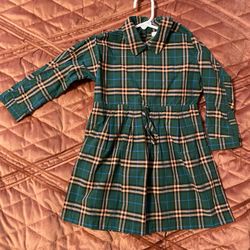 Burberry Children DRESS /green Size 3 MATCHING WITH MOM AVAILABILITY 