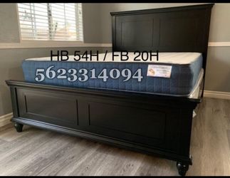 Cama Queen Con Colchon Y Boxspring. 