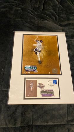 2001 World Series Game 6 Matted Photo Display