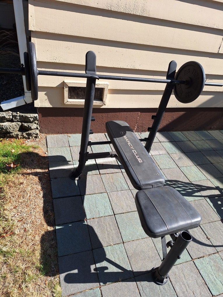 Marcy Club Weight Bench And Weights