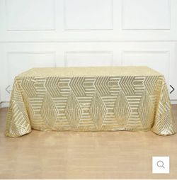Gold Table Cover