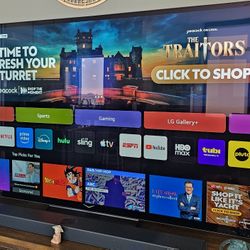 LG 77 Inch OLED + LG S90TR Home Theater - Soundbar With Woofer And 2 Speakers