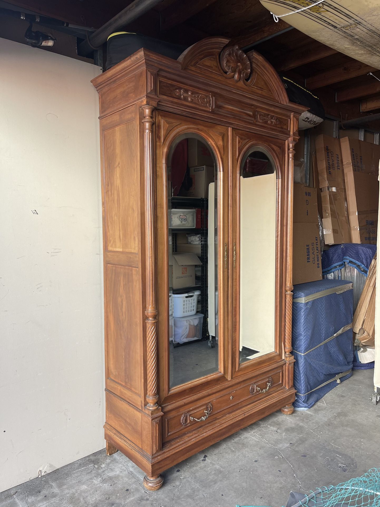 Antique French Walnut Armoire