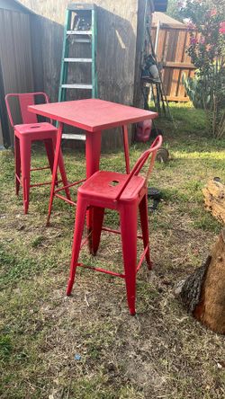 Table and chairs