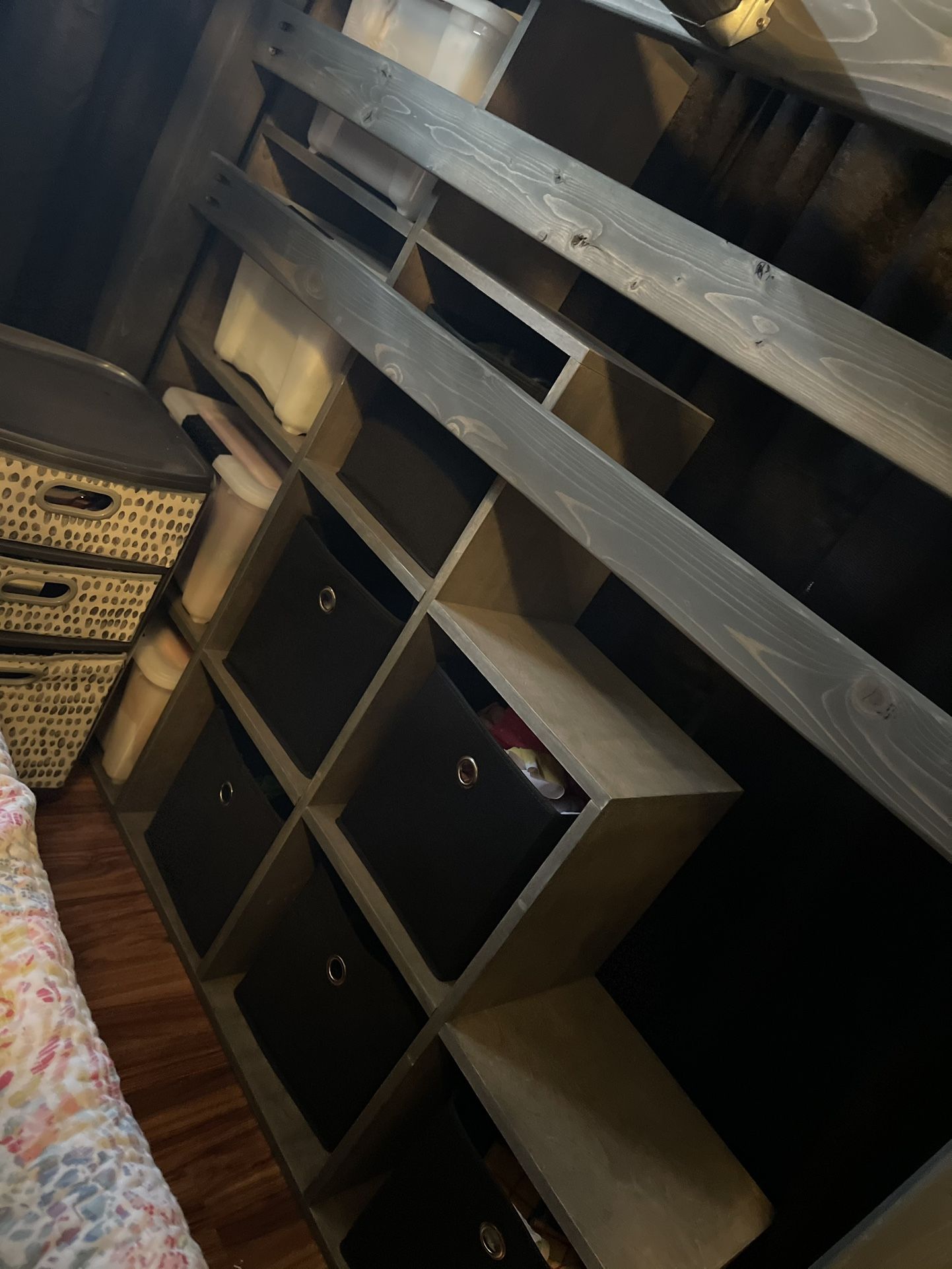 Queen Loft Bed And Side Steps/ Cubbies