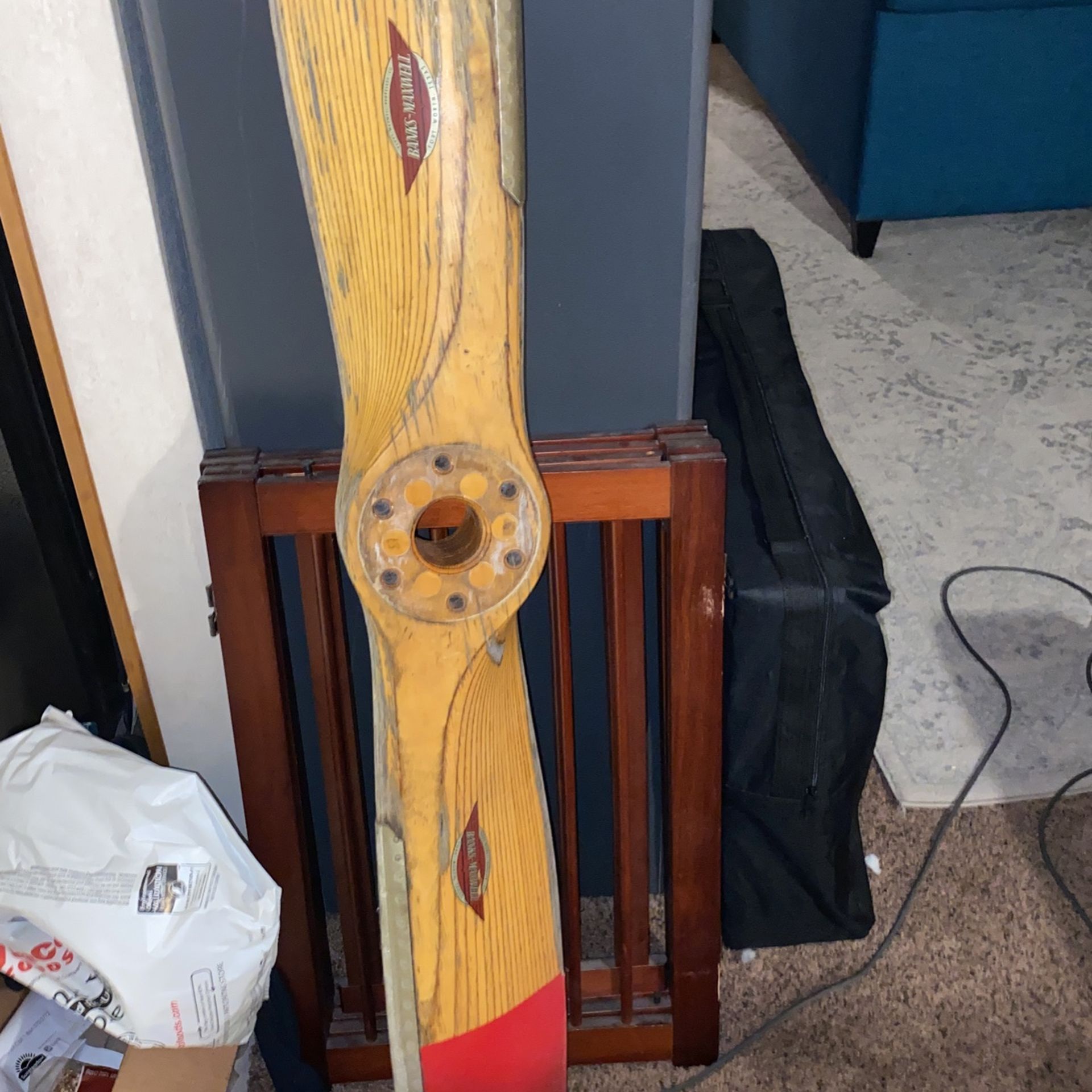 Vintage Wooden Air Boat /swamp Boat Propeller.