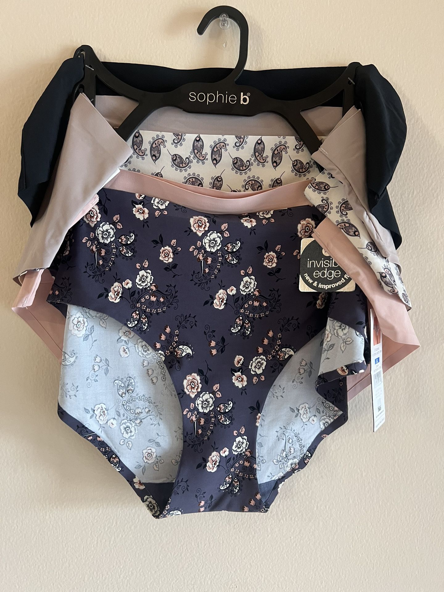 Sophie b 5 Pack Hipsters No Show Panty Lines/XL/nwt