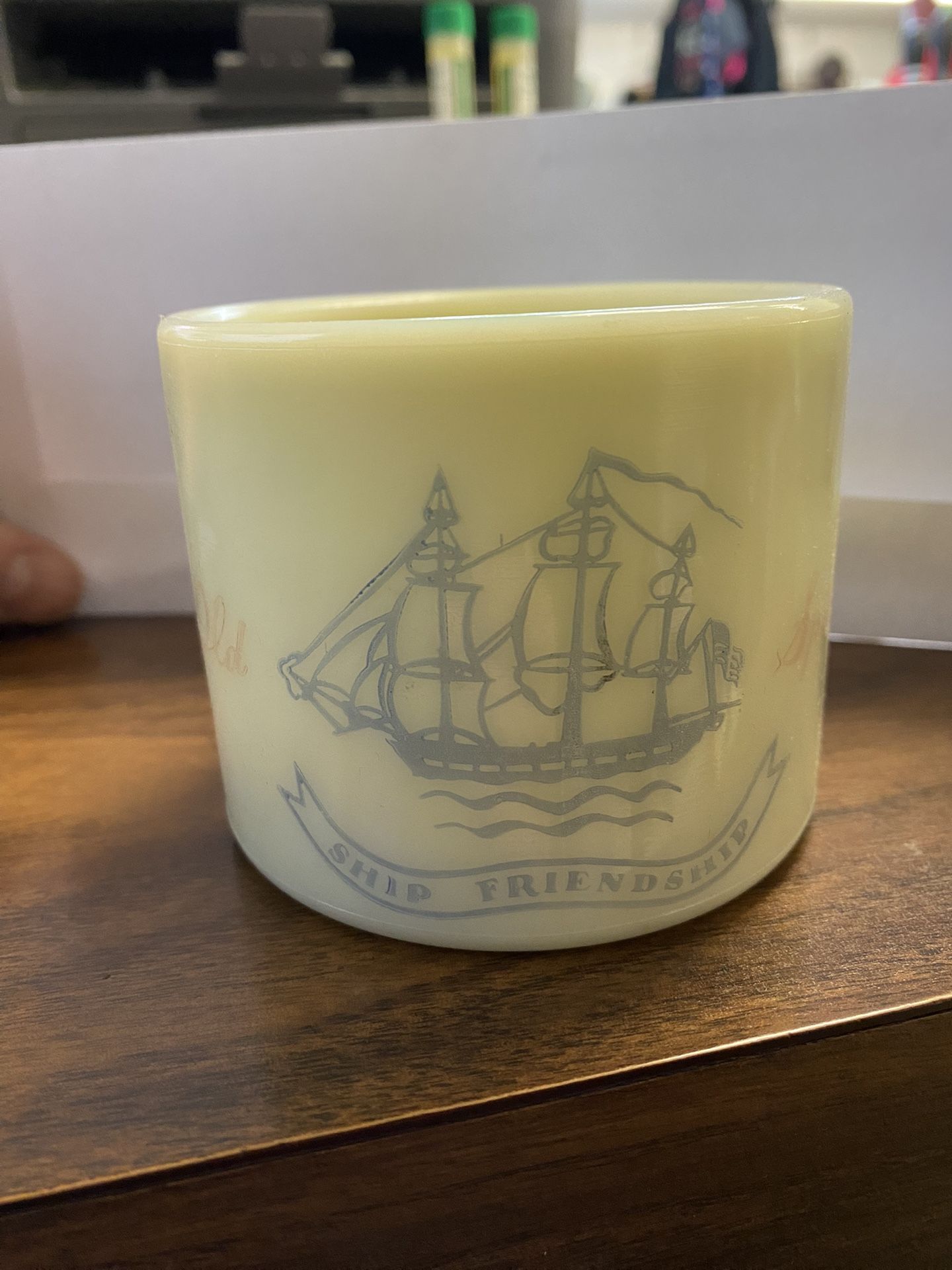 Antique Mug, Ship, Friendship, Old Spice