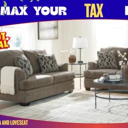 2 PC SOFA AND LOVESEAT 