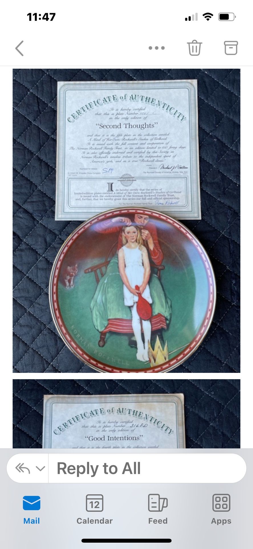 Collectable Plates From Norman Rockwell