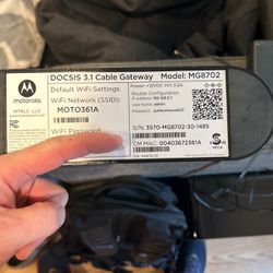 Motorola Modem/router 1g