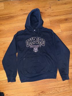 Oxford University Sweatshirt Blue Hoodie Vintage England Official XL