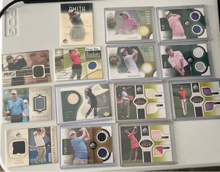 Super rare Golf cards autographed and game worn gear cards!