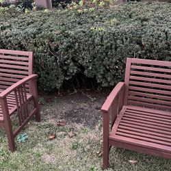 Two patio chairs 