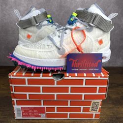 NEW Nike Air Force 1 Mid x Off-White White Size 9 DO6290-100 Men’s Designer Shoes OG Rare / MSRP $185