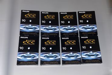 Lot 8 Philips DCC 90min Blank Digitial Compact Cassette Tapes New/Sealed